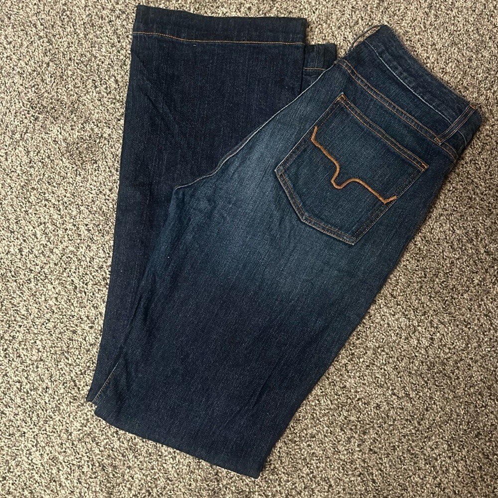 Kimes Ranch Dark Blue Flare & Wide Leg Jeans